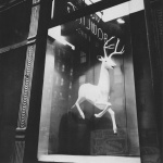 <p><b>Berenice Abbott</b>, <i>An Industrial Designer's Window, Bleecker Street</i>, 1948, 14 1/2 x 10 7/8", silver gelatin print,</p>