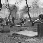 <p><b>Bert Hardy</b>, <i>Corporation Burial Ground, Gorbals District, Glasgow</i>, 1948.</p>