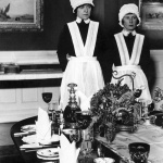 <p><b>Bill Brandt</b>, <i>Parlourmaid and Under Parlourmaid Ready to Serve Dinner</i>, 1939.</p>