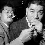 <p><b>Bruce Gilden</b>, <i>JAPAN. Asakusa. 1998. Two members of the Yakuza, Japan's mafia. The Yakuza's 23 gangs are Japan's top corporate earners. They model themselves on American gangster fashion from the 1950s.</i></p>