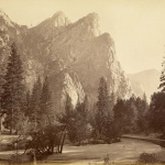 <p><b>Carleton Watkins</b>, <i>Further Up the Valley. The Three Brothers, the highest, 3,830 ft.</i>, 1866.</p>