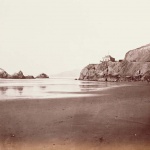 <p><b>Carleton Watkins</b>, <i>[The Cliff House from the Beach]</i>, 1868-70.</p>