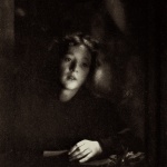 <p><b>Clarence White</b>, <i>Girl with Rose</i>, circa 1908</p
