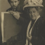 <p><b>Clarence White</b>, <i>Alvin Landon Coburn and his Mother</i>, 1909</p