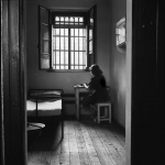 <p><b>David Seymour</b>, <i>AUSTRIA. Vienna. 1948. A prison for juvenile delinquents. A young prostitute in her cell. The sign on her cell door says, "Venereal disease - contagious". Last year, 4.000 cases were brought before the special courts for children and young offenders - about 12 a day. Petty theft, prostitution and robbery were the most usual charges. Increase in juvenile crime is due to unsettled conditions.</i></p>