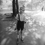 <p><b>Diane Arbus</b>, <i>Child with Toy Hand Grenade in Central Park, N.Y.C. 1962</i>.</p>