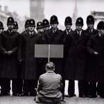<p><b>Don McCullin</b>, <i>Protester, Cuban missile crisis, Whitehall, London, 1962</i>.</p>