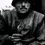 <p><b>Don McCullin</b>, <i>hell Shocked Marine, Vietnam, Hue, 1968</i>.</p>