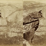 <p><b>Eadweard Muybridge</b>, <i>Contemplation Rock, Glacier Point</i>, 1872.</p>