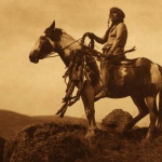 <p><b>Edward S. Curtis</b><i>Nez Pierce Warrior</i>, 1910.</p>