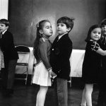 <p><b>Elliott Erwitt</b>, <i>USA. New York. Dance School. 1977. </i> The image is from part of a photo story about "upper class" children getting dancing lessons and being taught the "social graces". </p>