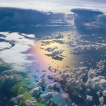 <p><b>Frans Lanting</b>, <i>Monsoon clouds over ocean (aerial), Madagascar</i>.</p>