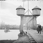 <p><b>George N. Barnard</b>, <i>Nashville, Tennessee. Fortified bridge over the Cumberland River</i>, 1864.</p>