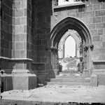 <p><b>George N. Barnard</b>, <i>Charleston, South Carolina. Ruins of Roman Catholic Cathedral. View of doorway</i>, 1865.</p>