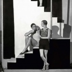 <p><b>George Hoyningen-Huene</b>, <i>Bettina Jones, Beachwear by Schiaparelli</i>, 1928.</p>