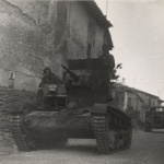 <p><b>Gerda Taro</b>, <i>Tank and other military vehicles, Battle of Brunete, Spain</i>, July 1937</p>