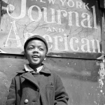 <p><b>Gordon Parks</b>, <i>Harlem Newsboy</i>, New York, New York, 1943.</p>
