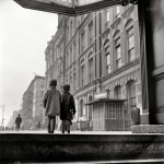 <p><b>Gordon Parks</b>, <i>Street Scene: Two children walking</i>, Harlem, New York, 1943.</p>