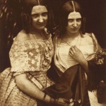 <p><b>David Octavius Hill and Robert Adamson</b>, <i>Jane Webster (née Binny); Mrs Marrable (née Binny)</i>, 1843-1848. Calotype.</p>