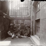 <p><b>Jacob Riis</b>, <i>Street Arabs in sleeping quarters</i>, circa 1890.</p>