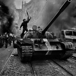 <p><b>Josef Koudelka</b>, <i>CZECHOSLOVAKIA. Prague. August 1968. Warsaw Pact tanks invade Prague.</i></p>