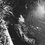 <p><b>Lee Miller</b>, <i>SS Guard in Canal</i>, 1945.</p>