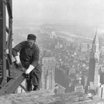 <p><b>Lewis Hine</b>, <i>Photograph of a Workman on the Framework of the Empire State Building. Many structural workers are above middle-age.</i> 1930.</p>