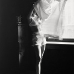 <p><b>Lillian Bassman</b>, <i>Next To Nothing, Model Unknown, New York, Junior Bazaar</i>, 1948</p>