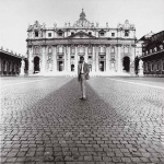 <p><b>Lothar Wolleh</b>, <i>Self-Portrait</i>, St. Peter's Basilica, 1964.</p>