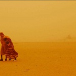 <p><b>Lynsey Addario</b>, 2004. BAHAI, CHAD.  Chadian girls brave a sandstorm in Bahai, Chad, roughly seven kilometers from the Sudan border, August 18, 2004.  Thousands of refugees have streamed out of Sudan into Chad in recent months as fighting persists in Darfur.   </p>