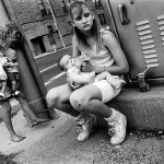<p><b>Mary Ellen Mark</b>, <i>Jennifer, Tiffany, and Carrie, Portsmouth, Ohio, 1989.</i></p>