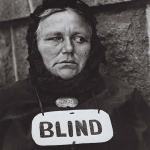 <p><b>Paul Strand</b>, <i>Blind Woman, New York</i>, 1916.</p>