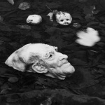 <p><b>Ralph Eugene Meatyard</b>, <i>Untitled (Mask in Water)</i>, 1961.</p>