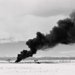 <p><b>Robert Adams</b>, <i>Burning oil sludge, north of Denver, Colorado</i>, 1973–74.</p>