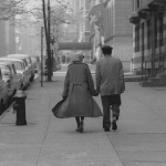 <p><b>Roy DeCarava</b>, <i>Couple Walking Park Avenue, New York</i>, 1960.</p>