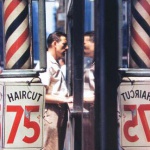 <p><b>Saul Leiter</b>, <i>Haircut</i>, 1956.</p>