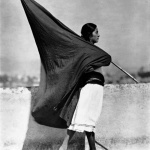 <p><b>Tina Modotti</b>, <i>Woman and Flag</i>, 1928.</p>