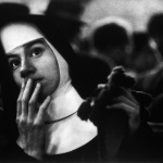 <p><b>W. Eugene Smith</b>, <i>Nun waiting for survivors of SS Andrea Doria, an Italian ocean liner which collided with another ship near the coast of Nantucket. The survivors were brought to New York City. New York City Harbor, USA. July 1956.</i></p>