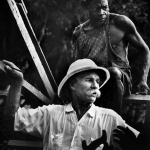 <p><b>W. Eugene Smith</b>, <i>Albert Schweitzer supervises the building of a hospital. Gabon, West Africa. 1954.</i></p>