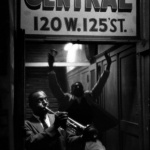 <p><b>William Claxton</b>, <i>Cootie Williams, Harlem Central, 125 Street, New York</i></p>