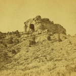 <p><b>William Henry Jackson</b>, <i>Castle Rock (Scenery of the Union Pacific Railroad 129)</i>, circa 1869-1872.</p>