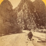 <p><b>William Henry Jackson</b>, <i>Ogden Canyon, Utah (Views in Utah, Idaho and Montana, 1871. 380)</i>,  1871.</p>