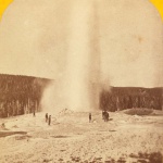 <p><b>William Henry Jackson</b>, <i>Old Faithful in eruption (Yellowstone National Park, hot springs and geysers. 546), 1873.</p>