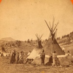 <p><b>William Henry Jackson</b>, <i>War chief's tent (Views in the Rocky Mountains. 138)</i>, 1870.</p>