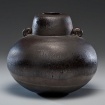 Black Vessel with Handles, 1980, glazed stoneware, 13 1/2 x 14 in., photo from liveauctioneers.com