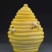 Coil beehive jar by Becca Patterson