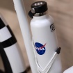 water bottle with NASA sticker