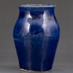 Blue coil vase by Drew Hermes