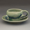 Cup and saucer by Emily Hoke