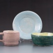Cup with handle, plate and bowl by Grace Mills